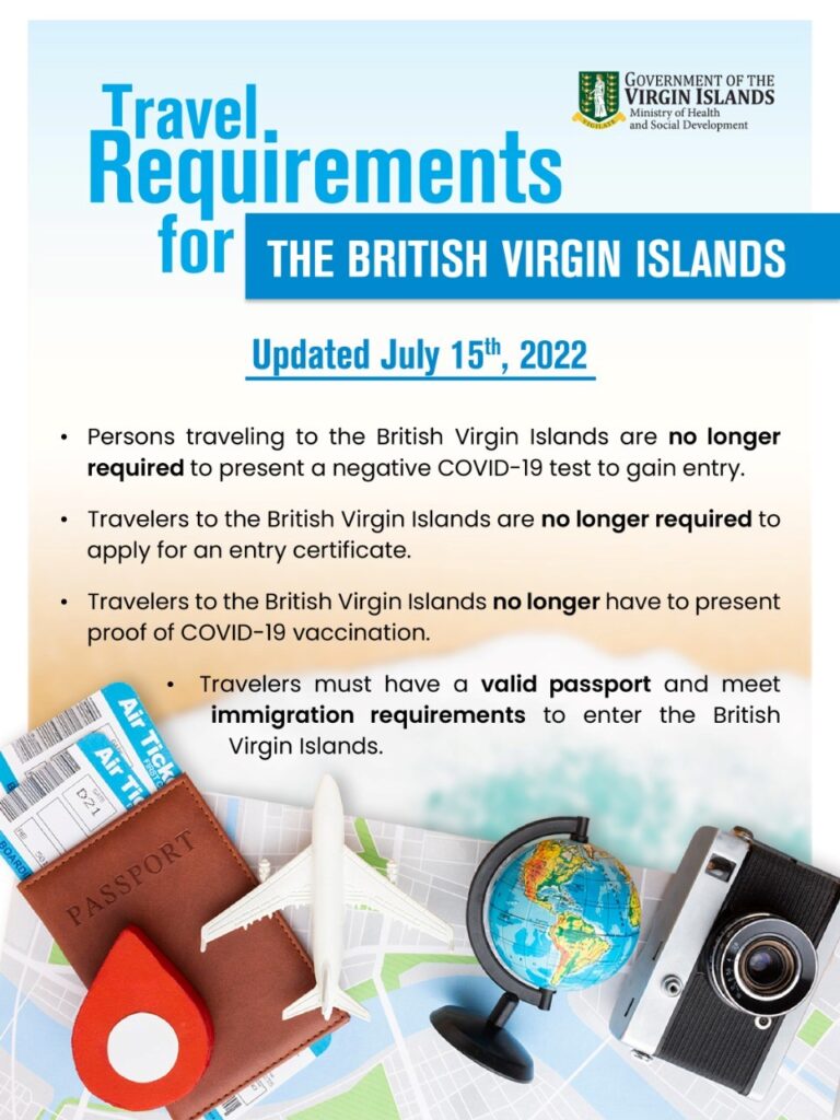 Updated Travel Requirements for The Virgin Islands British Virgin